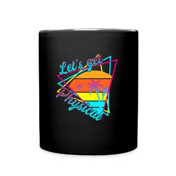 Obtenons un entraînement rétro vintage physique des années 80 - Mug uni - noir - Devant