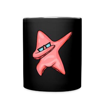 Seestern - Tasse einfarbig - Schwarz - Vorne