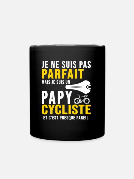 papy cycliste humour vélo velo vélos velos - Mug uni - noir