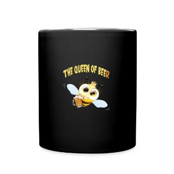 Queen Bee Beer King Cocktail Disco - Full Colour Mug - black - Front