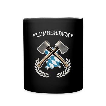 Lumberjack - Tasse einfarbig - Schwarz - Vorne