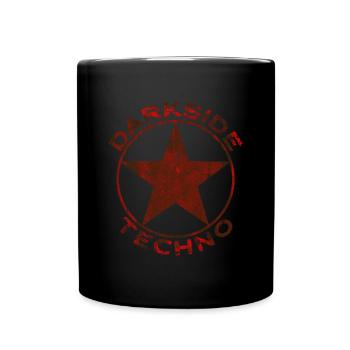Darkside Techno Éraflé Red Star - Mug uni - noir - Devant
