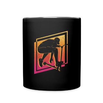 Scooter Stunt Roller Stunt Scooter Tricks Pedal Scooter - Full Colour Mug - black - Front