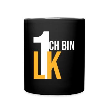 ich bin LK 1 - Tasse einfarbig - Schwarz - Vorne