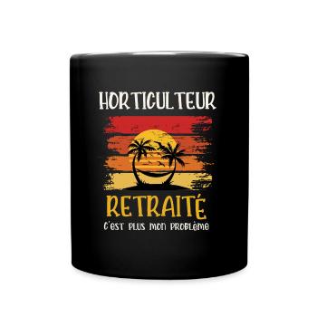 horticulteur retraité - Mug uni - noir - Devant