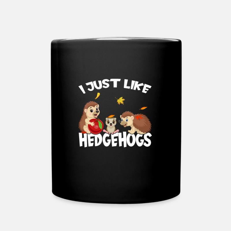 Hérisson J’aime juste hérisson ok hérisson mignon - Mug uni - noir