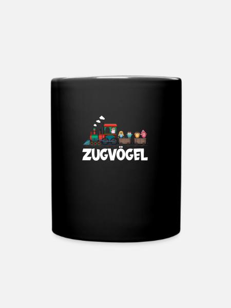 Zugvögel Cartoon Comic nicht nur für Ornithologen - Tasse einfarbig - Schwarz