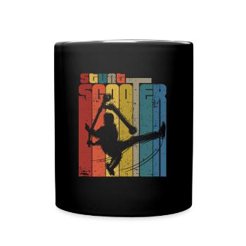 Scooter Tretroller - Tasse einfarbig - Schwarz - Vorne