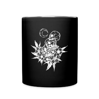 Squelettes amoureux - Mug uni - noir - Devant
