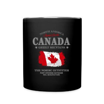 Kanada - Maple Leaf - Canada - Tasse einfarbig - Schwarz - Vorne