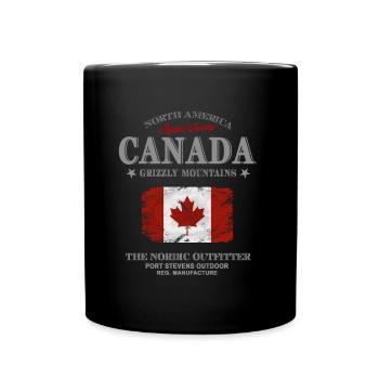 Kanada - Maple Leaf - Canada - Tasse einfarbig - Schwarz - Vorne