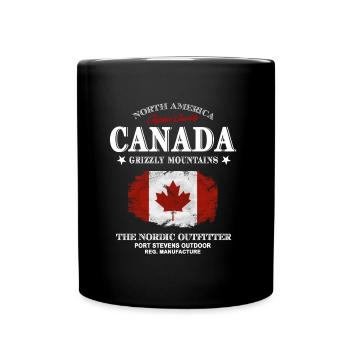Kanada - Maple Leaf - Canada - Tasse einfarbig - Schwarz - Vorne