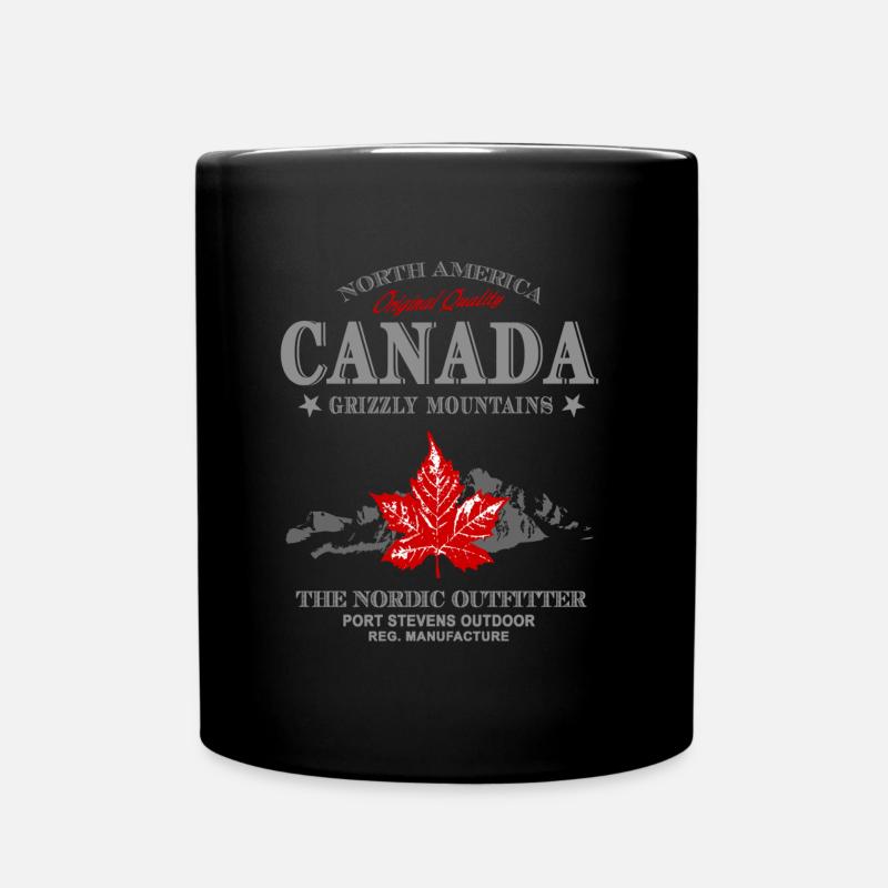 Kanada - Maple Leaf - Canada - Full Colour Mug - black