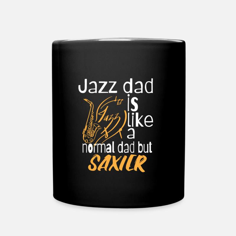 Jazz dad est comme un papa normal mais saxier - Mug uni - noir