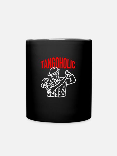 Tangoholic Tango Tanzen Kleid Tanzschuhe Tänzer - Tasse einfarbig - Schwarz