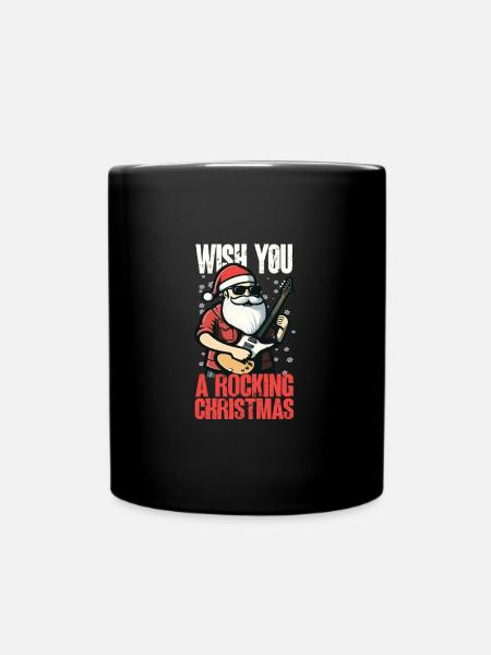 Funny Santa Claus saying - Full Colour Mug - black