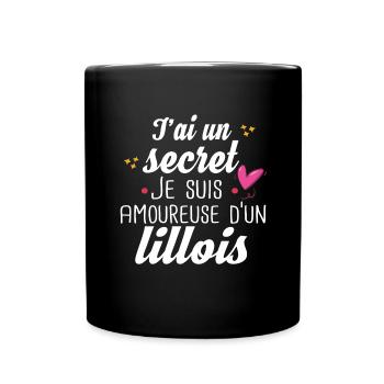Lillois Lille Femme Amoureuse Cadeau Amour Humour - Mug uni - noir - Devant