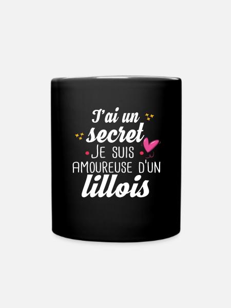 Lillois Lille Femme Amoureuse Cadeau Amour Humour - Mug uni - noir