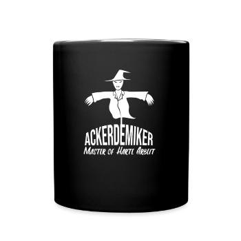 Bauer Bauernhof Harte Arbeit Traktor Mähdrescher - Tasse einfarbig - Schwarz - Vorne
