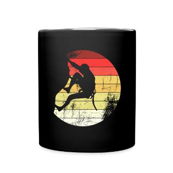Escalade gratuite Geocaching Bloc Rock Face - Mug uni - noir - Devant