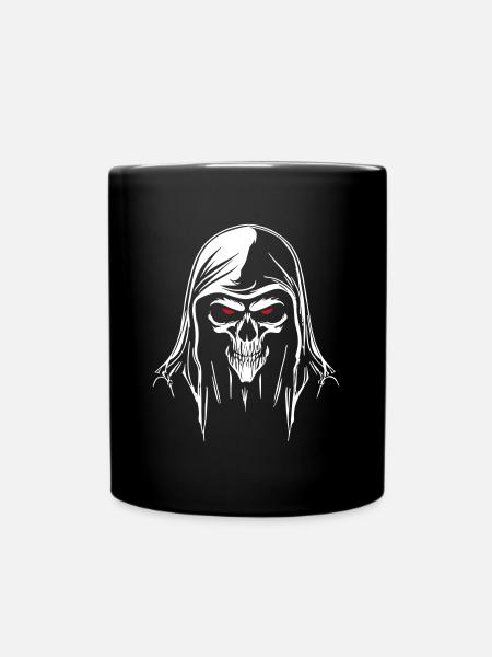Sensemann Reaper Kopf - Tasse einfarbig - Schwarz
