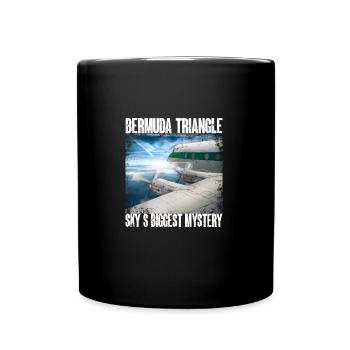 Bermuda Dreieck Propellerflugzeug Mystery Sky - Tasse einfarbig - Schwarz - Vorne