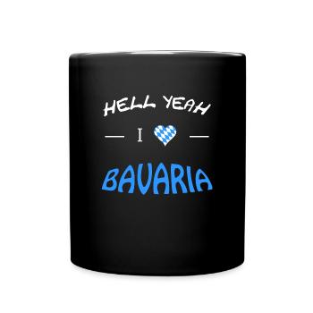 Bayern Bavaria - Tasse einfarbig - Schwarz - Vorne