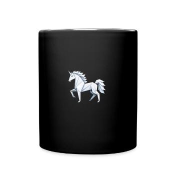 Style polygonal Licorne moderne - Mug uni - noir - Devant