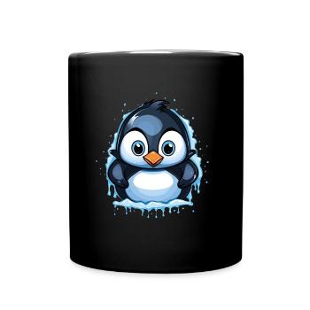 Cute Sweet Penguin Frost - Tasse einfarbig - Schwarz - Vorne