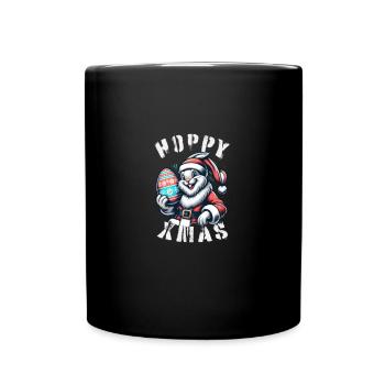 Noël Pâques Lapin de Pâques Lapin de Noël - Mug uni - noir - Devant