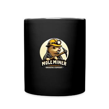 Expert Mole Mining Adventure Clothing - Full Colour Mug - black - Front