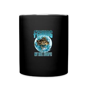 Pêche à la perche Poissons d’eau douce - Mug uni - noir - Devant