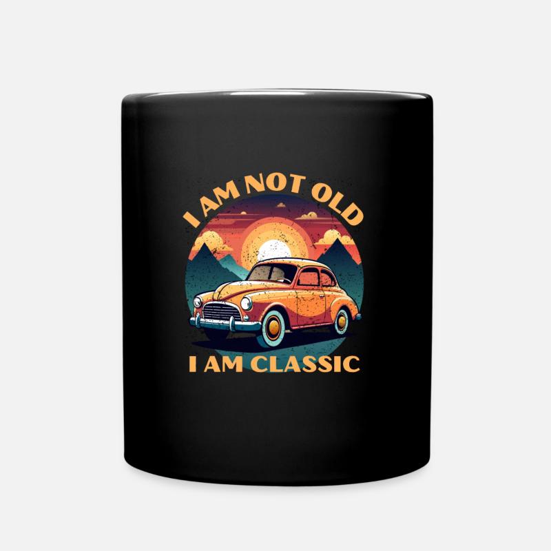 Je ne suis pas vieux, je suis classique - Mug uni - noir