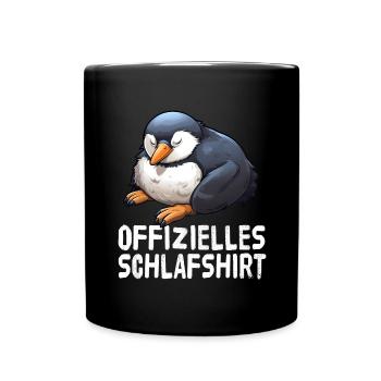 Chemise de nuit officielle Penguin - Mug uni - noir - Devant