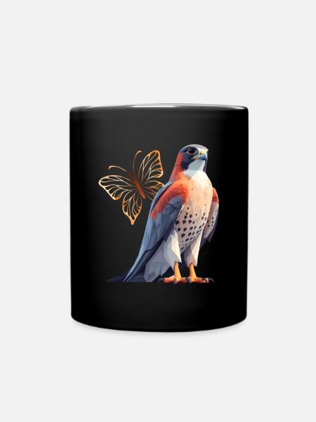 Falken - Tasse einfarbig - Schwarz