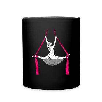 Aerial Silk Split - Full Colour Mug - black - Front