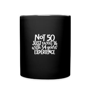 Celebrate 50th Birthday - Full Colour Mug - black - Front