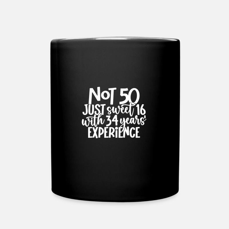 Celebrate 50th Birthday - Full Colour Mug - black