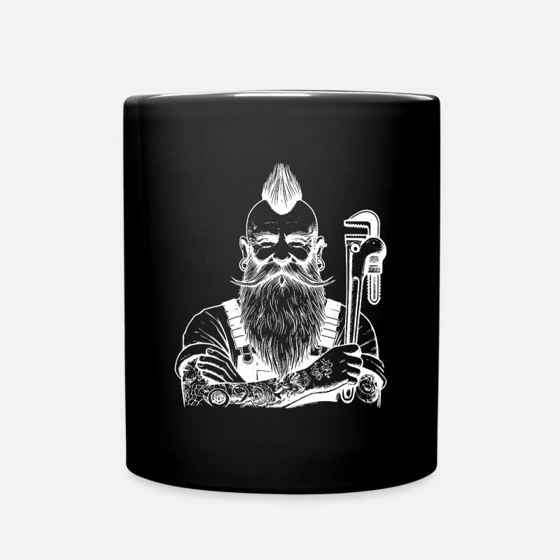 Klempner - Tasse einfarbig - Schwarz