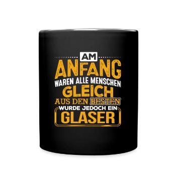 GLASER - Der Beste - Tasse einfarbig - Schwarz - Vorne