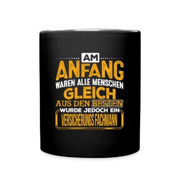 VERSICHERUNGS-FACHMANN - Der Beste - Tasse einfarbig - Schwarz - Vorne
