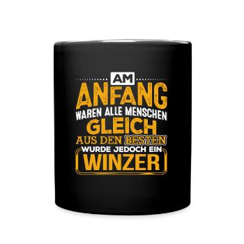 WINZER - Der Beste - Tasse einfarbig - Schwarz - Vorne