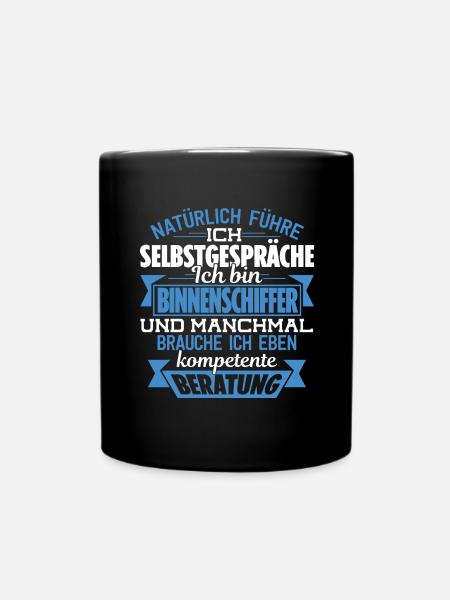 BINNENSCHIFFER - KOMPETENTE BERATUNG - Tasse einfarbig - Schwarz