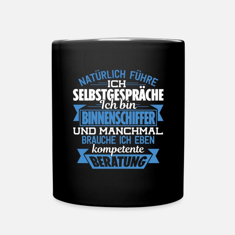 BINNENSCHIFFER - KOMPETENTE BERATUNG - Tasse einfarbig - Schwarz