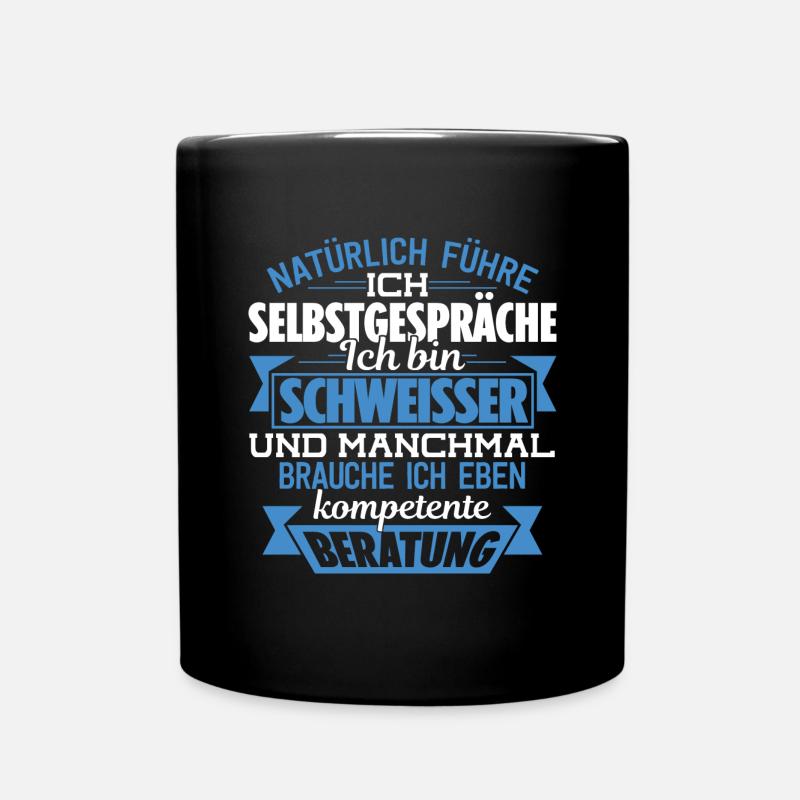 SCHWEISSER - KOMPETENTE BERATUNG - Tasse einfarbig - Schwarz