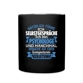 PSYCHOLOGE - KOMPETENTE BERATUNG - Tasse einfarbig - Schwarz - Vorne