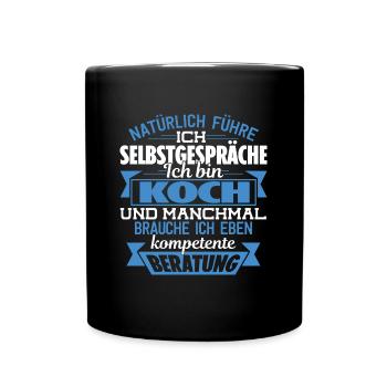 KOCH - KOMPETENTE BERATUNG - Tasse einfarbig - Schwarz - Vorne