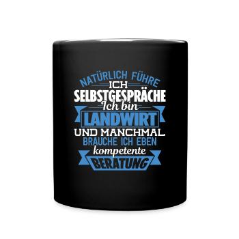 LANDWIRT - KOMPETENTE BERATUNG - Tasse einfarbig - Schwarz - Vorne