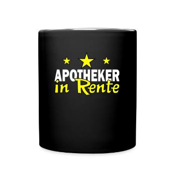 Apotheker Ruhestand Rente Geschenk Tshirt - Tasse einfarbig - Schwarz - Vorne
