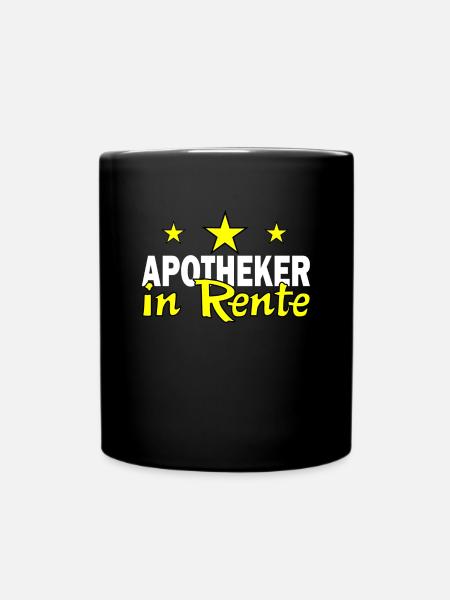 Apotheker Ruhestand Rente Geschenk Tshirt - Tasse einfarbig - Schwarz